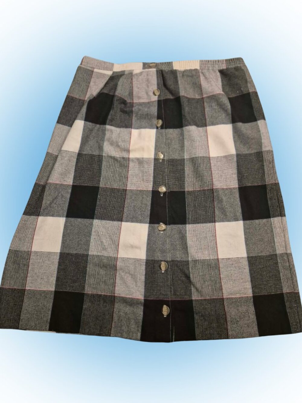 vintage plaid skirt